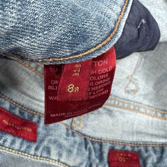 Express X2 Y2K Jeans Womens 8 Bootcut Light Blue Cotton Denim Measures 31 x 31 - Picture 4 of 10